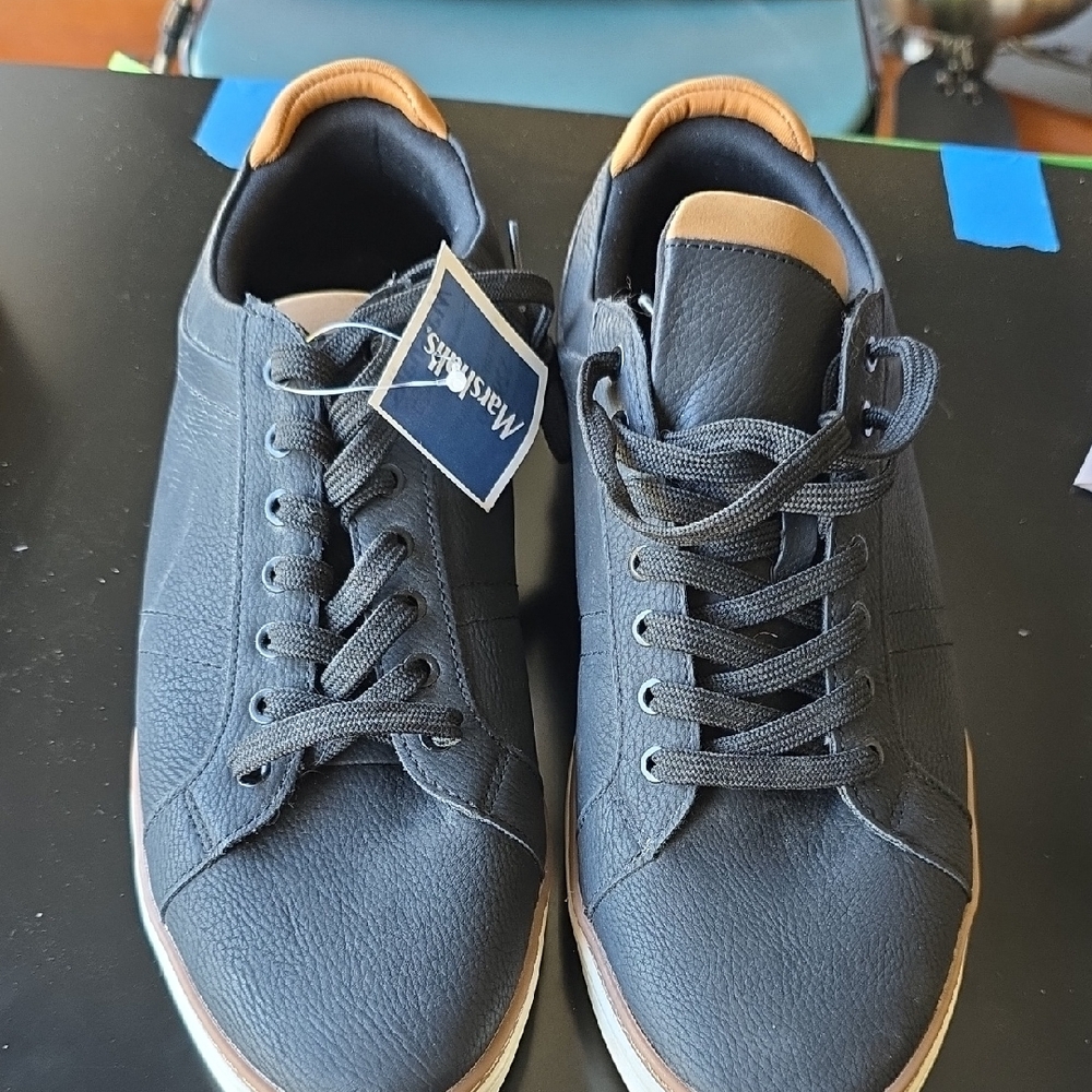 Aldo Men's Black and Tan Sneakers